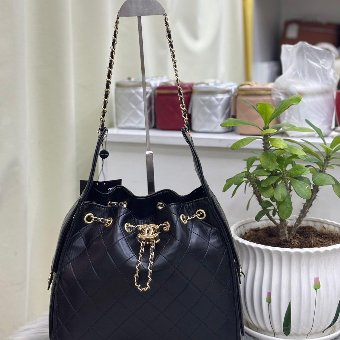 CHANEL Women’s Pink Quilted Leather Shoulder Bag | Luxury Chain Handbag for Women Dubai